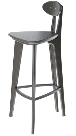 Барный стул 4 прямые ноги (венге)